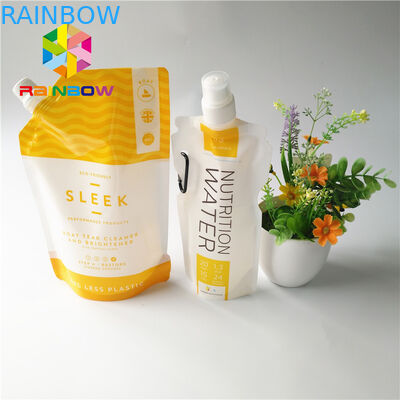 5oz/7oz Plastic Spout Pouch Packaging Transparent Energy Drink Bag Recyclable