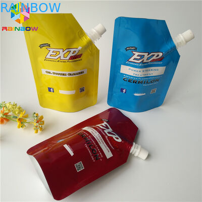 5oz/7oz Plastic Spout Pouch Packaging Transparent Energy Drink Bag Recyclable