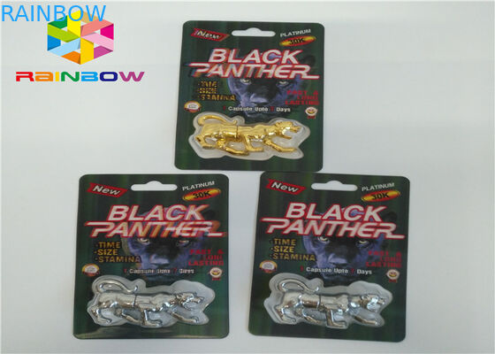Male Enhancement Pills Blister Pack Packaging 3D Rhino Blister Card For Capsules Package