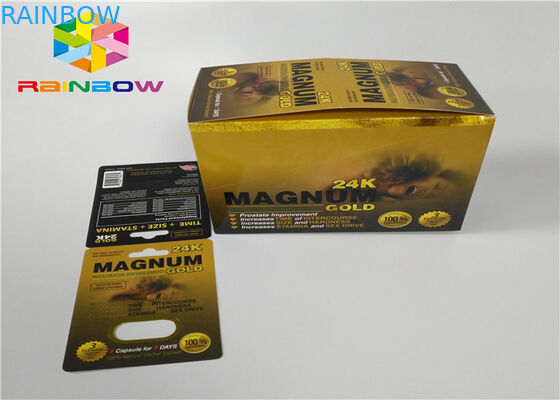 Male Enhancement Pills Blister Pack Packaging 3D Rhino Blister Card For Capsules Package