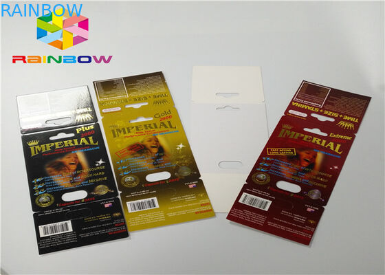 Male Enhancement Pills Blister Pack Packaging 3D Rhino Blister Card For Capsules Package