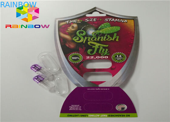 Male Enhancement Pills Blister Pack Packaging 3D Rhino Blister Card For Capsules Package