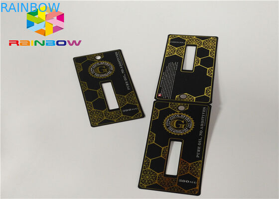 Custom Slide Blister Card Packaging Spray Folding Packaging Paper Card With Hole