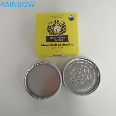 Candy Smell Proof Stand Up Pouch Packaging Weed Metal Cap Embossing Round Food Tin Cans