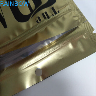 Child Proof Reusable k Bags , Mylar Stand Up Pouch Gravure Printing