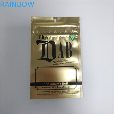 Child Proof Reusable k Bags , Mylar Stand Up Pouch Gravure Printing