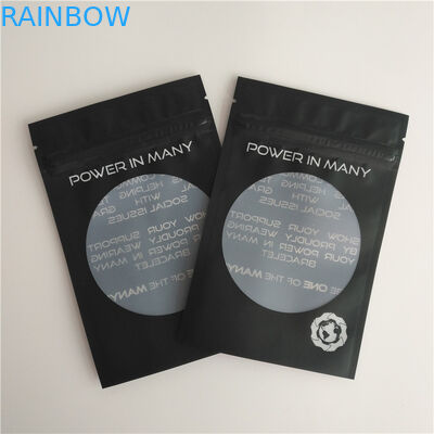 Glossy Heat Seal Packaging Bags Custom Logo Zip Lock Bag Earrings Bracelet Pouches