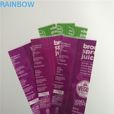 Full Color Printing Shrink Sleeve Labels Food Grade Plastic Material For Bottle