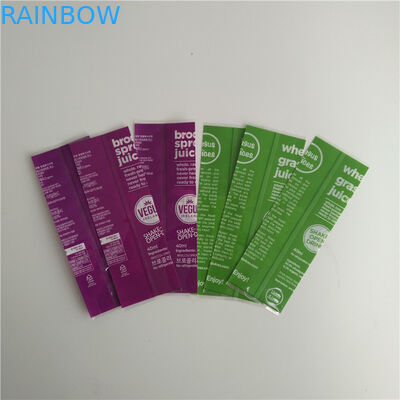 Full Color Printing Shrink Sleeve Labels Food Grade Plastic Material For Bottle