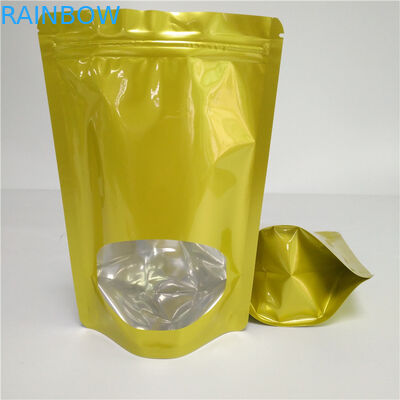 Heat Sealed Dry Food Bags Custom Snack Packaging Aluminum Foil For Tea / Coffee Bean