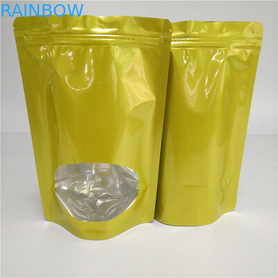 Heat Sealed Dry Food Bags Custom Snack Packaging Aluminum Foil For Tea / Coffee Bean