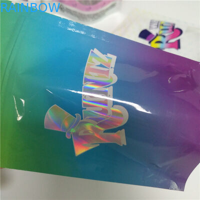 RUNTZ / Hologram Resealable Plastic Bags Cookies Stand Up Pouch Jokes Up Smell Proof