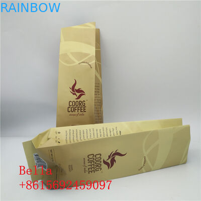 Side Gusset Coffee Bag Plastic Pouches Packaging Zipper Top For 250g 1kg Coffee Beans