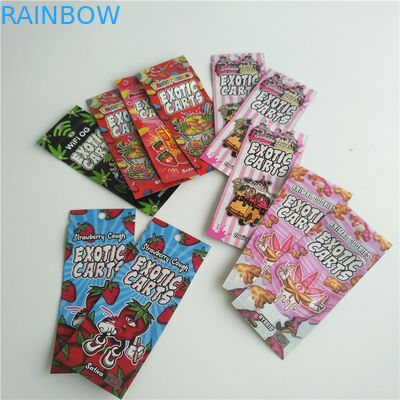 CBD Vape Cartridges Resealable Stand Up Pouches Zipper Mylar Bag For Vape Tank