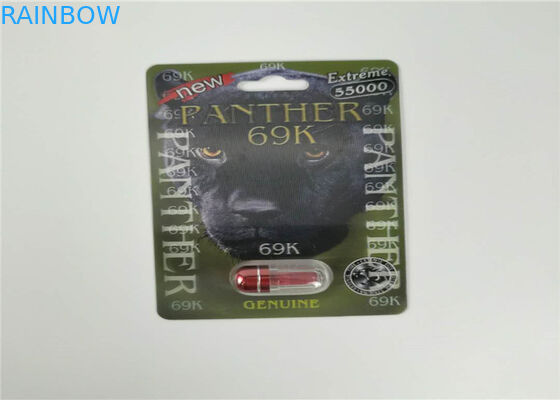 Slide Blister Card Packaging Male Enhancement Pills Packing Sex Pill 3d Packing