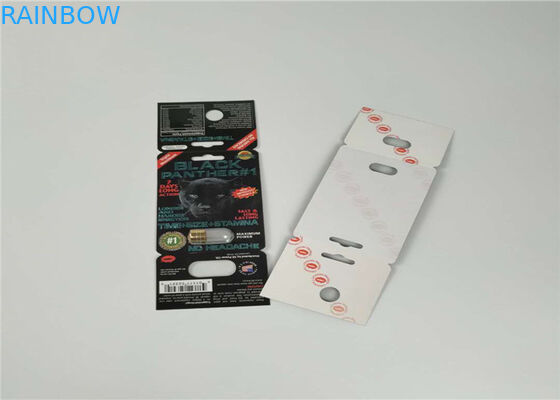 3D Holographic Effect Blister Card Packaging Gold Rhino Container Bullet SGS/FDA Approval