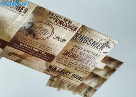 Pills Packaging 3d Lenticular Packaging Card Rhino Custom Printing Paper Box