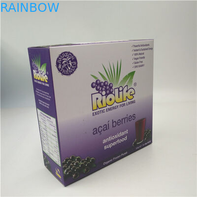 Small Empty Cosmetic Paper Herbal Incense Packaging With PET Window Hologram Box