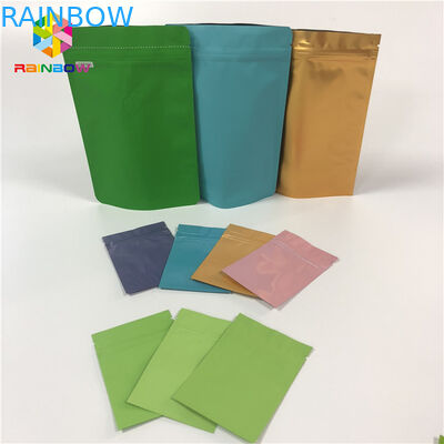 Food Grade Foil Pouch Packaging Flat Zip Lock Heat Seal Aluminum Foil Bags Reusable