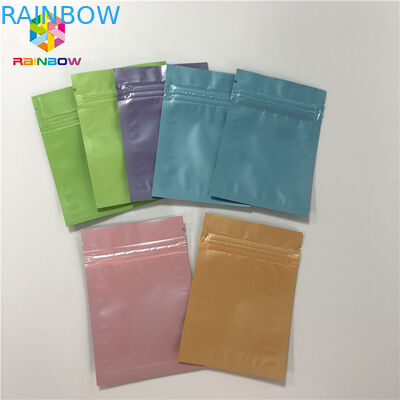 Food Grade Foil Pouch Packaging Flat Zip Lock Heat Seal Aluminum Foil Bags Reusable