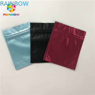 Food Grade Foil Pouch Packaging Flat Zip Lock Heat Seal Aluminum Foil Bags Reusable
