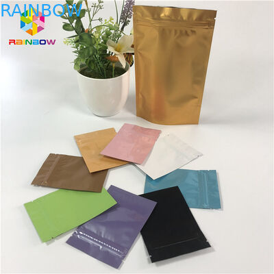 Heat Seal Stand Up Pouch Packaging Custom Printed Aluminum Foil Vacuum Packing Bags