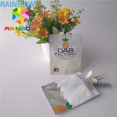 Aluminum Foil Plastic Pouches Packaging Moisture Proof For CBD Oil Gummies Weeds