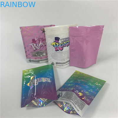 Rotogravure Printed Reusable k Bags Glossy Mylar Foil k Runtz Cookies Packing