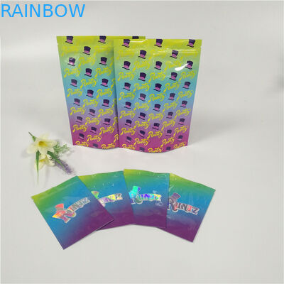 Runtz Mylar Weed Foil Pouch Packaging Bags Custom Jokes Up Label Packages Durable