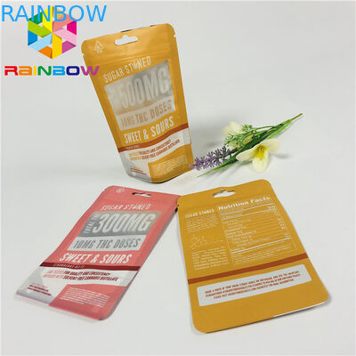 Reusable Plastic Stand Up Zipper Pouch Bags Matt Finished With Front Clear Window