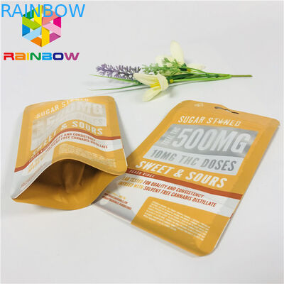 Reusable Plastic Stand Up Zipper Pouch Bags Matt Finished With Front Clear Window