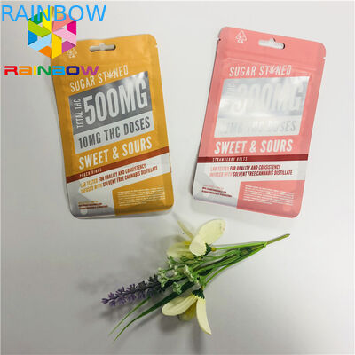 Reusable Plastic Stand Up Zipper Pouch Bags Matt Finished With Front Clear Window