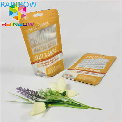 Snack Nuts Plastic Pouches Packaging Customzied Printing Clear Window With Resealable Zipper