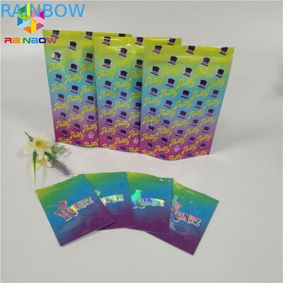Smell Proof Foil Pouch Packaging Runtz Bags Cookies / Pill / Gummy Bear Application