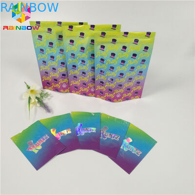 Smell Proof Foil Pouch Packaging Runtz Bags Cookies / Pill / Gummy Bear Application