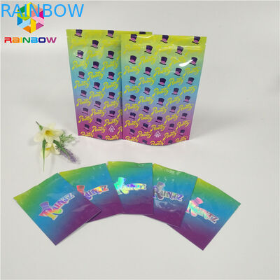 Smell Proof Foil Pouch Packaging Runtz Bags Cookies / Pill / Gummy Bear Application