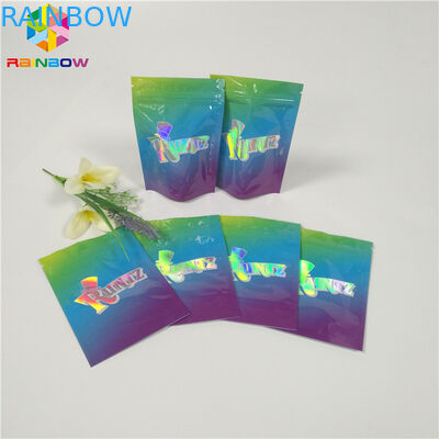 Cookie Foil Pouch Packaging Custom Printed Plastic Zip Lock Bags Child Proof