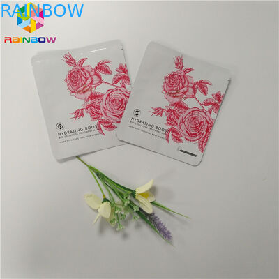 Plastic Cosmetic Packaging Bagsample Sachet Facial Mask Three Sides Seal Bag