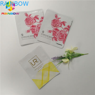 Plastic Cosmetic Packaging Bagsample Sachet Facial Mask Three Sides Seal Bag