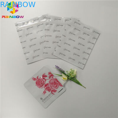 Aluminum Foil Sachet Plastic Cosmetic Bags For Facial Mask / Eyelash Packing