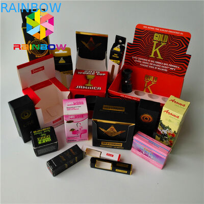 CBD Essential Oil Bottle Packaging Box Low Moq Custom Printing 1oz 2 Oz Recycled Card Paper