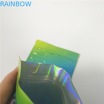 RUNTZ Smell Proof Plastic Pouches Packaging PET / Hologram Film Material SGS Approval