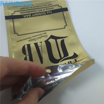 Child Proof Aluminium Foil Pouch Packaging Stand Up Bag For Marijuana Gummy Candy