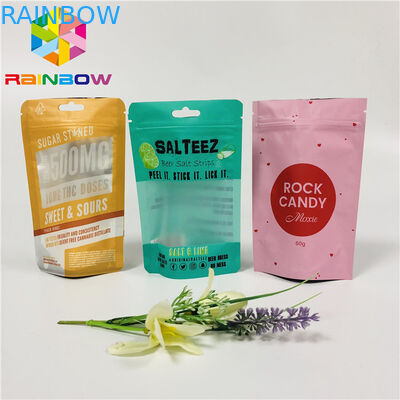 Food Grade Plastic Pouches Packaging Laminated Stand Up Zipper Pouch Customized Logo