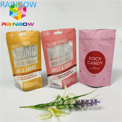 Food Grade Plastic Pouches Packaging Laminated Stand Up Zipper Pouch Customized Logo