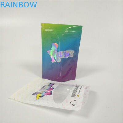 3.5 Grams Stand Up Mylar k Aluminum Foil Stand Up Pouch Rotogravure Printing