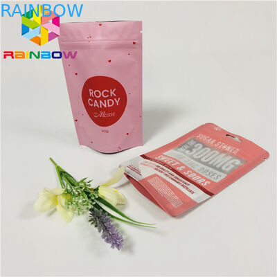 Safe Printed Plastic Pouches Packaging Heat Seal Custom Clear Transparent Window