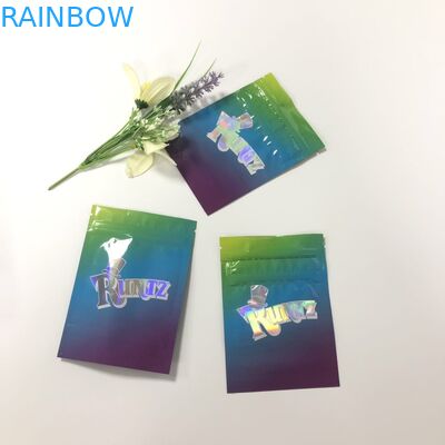 Herbal Incense  Aluminum Foil Bags Runtz Plastic Gravnre Printing With Window