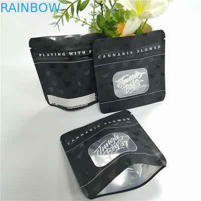 Gravnre Printing Plastic Zipper Bags , Mylar Weed Stand Up Packaging Pouches