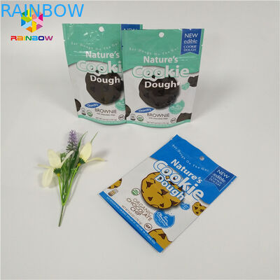 Doypack Resealable k Standing Up Aluminum Foil Bags Cookies Packaging